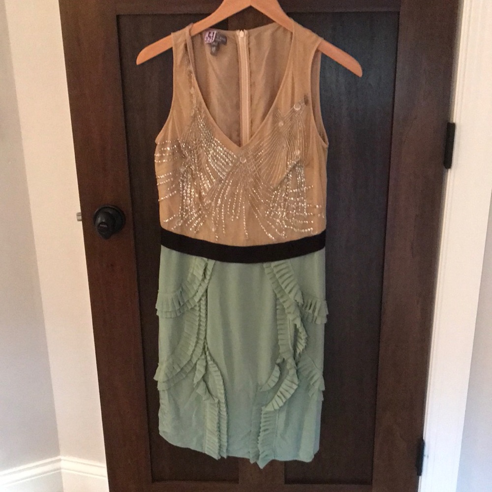 Sachin + Babi for Ankasa Silk Beaded Dress